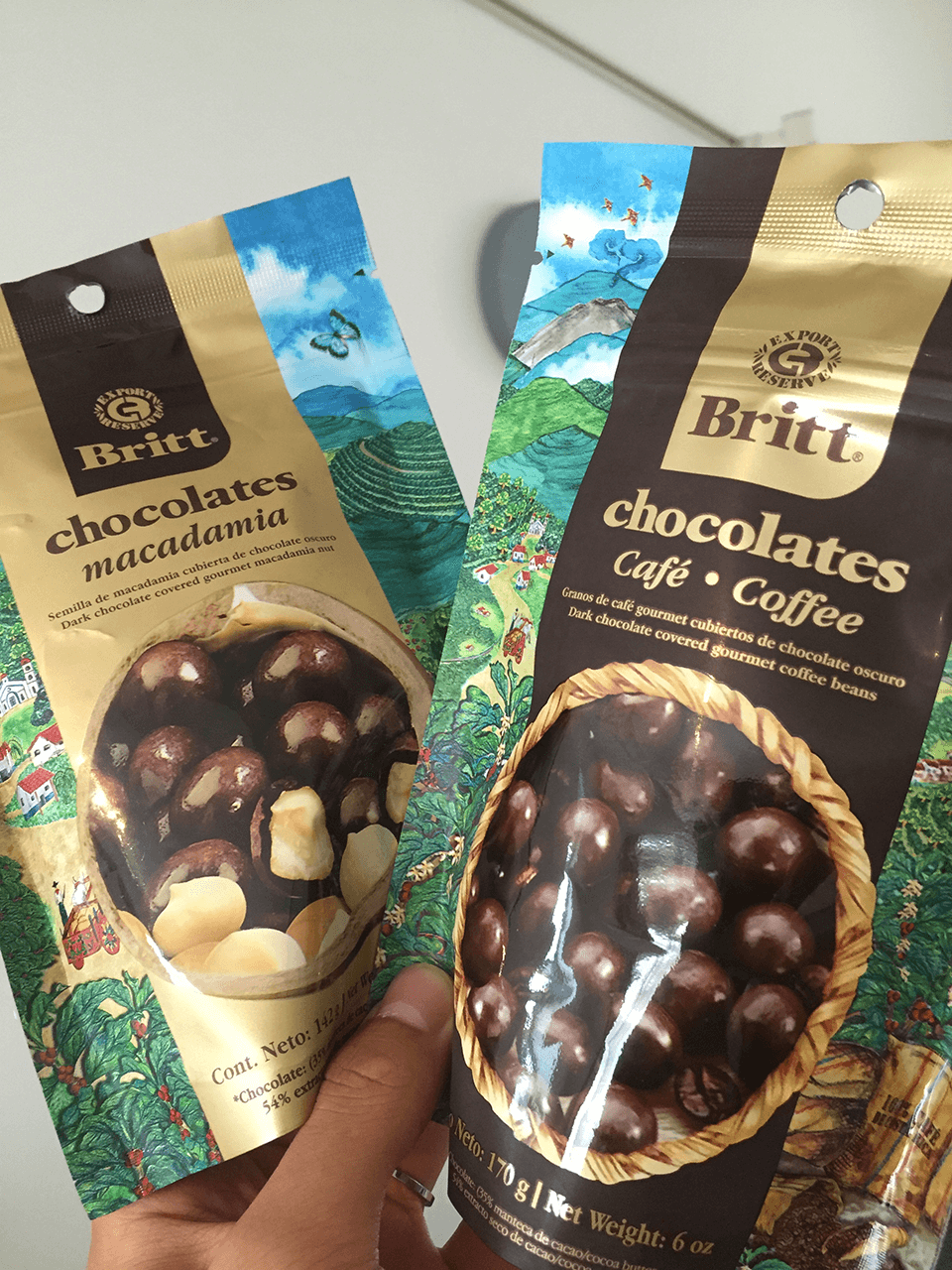 costarica souvernir britt chocolates for yourself